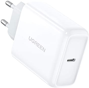 UGREEN USB C Netzteil 45W Power Delivery USB C Ladegerät Schnellladegerät kompatibel mit iPhone 12, 12min, 12 pro, 12 pro Max, 11, 11 pro,Galaxy S20, S20 Ultra, S10, Note 10 Plus, Note 10, A70 usw.