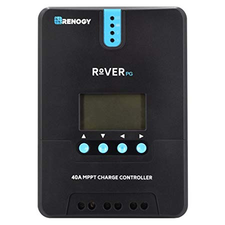 Renogy Rover 40 Amp 12V/24V MPPT Solar Charge Controller Regulator Compatible with Lithium Sealed, Gel, Flooded Batteries & Bluetooth Module