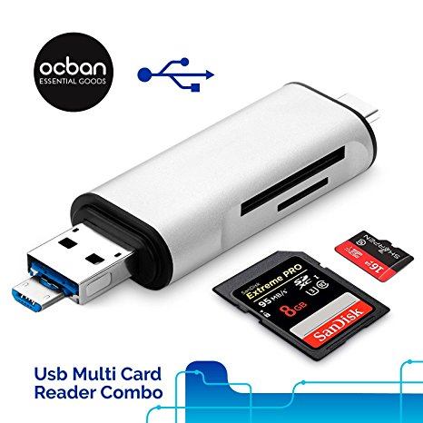 Tool Accessories Essential Multi USB Card Reader Type C Speed 5 Gbps Transfer Sd Microsd Micro All In One Best Quality Portable Cable Adapter Connector For Phones Notebook Tablet Great Price Ocban