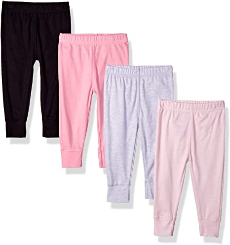 Gerber Baby Girls' 4-Pack Pants