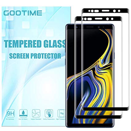 Gootime Samsung Galaxy Note 9 Screen Protector [Full Coverage] Galaxy Note 9 Tempered Glass Cover [Bubble Free] Samsung Note 9 Screen Protective Film