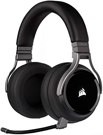 Corsair Virtuoso RGB Wireless Gaming Headset - High-Fidelity 7.1 Surround Sound - Memory Foam Earcups - 20 Hour Battery Life - Carbon