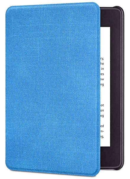 Kindle Paperwhite 2018 Case - HOTCOOL Thinnest Lightest Smart Water-Safe Fabric Cover for Amazon Kindle Paperwhite (10th Generation-2018), Denim Blue