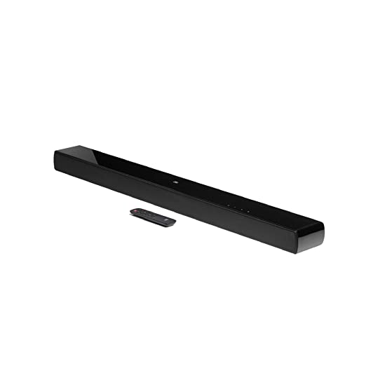 JBL Cinema SB120, Dolby Digital Soundbar with Built-in Subwoofer for Deep Bass, 2.0 Channel Home Theatre with Remote, HDMI ARC, Bluetooth & Optical Connectivity (110W)