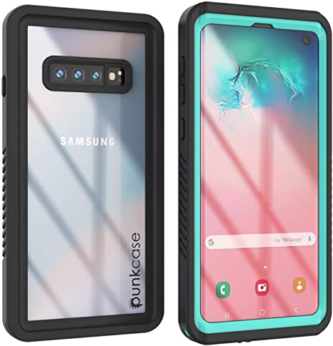 Punkcase S10 Waterproof Case [Extreme Series] [Slim Fit] [IP68 Certified] [Shockproof] [Dirtproof] [Snowproof] Armor Cover Compatible W/Samsung Galaxy S10 [Teal]