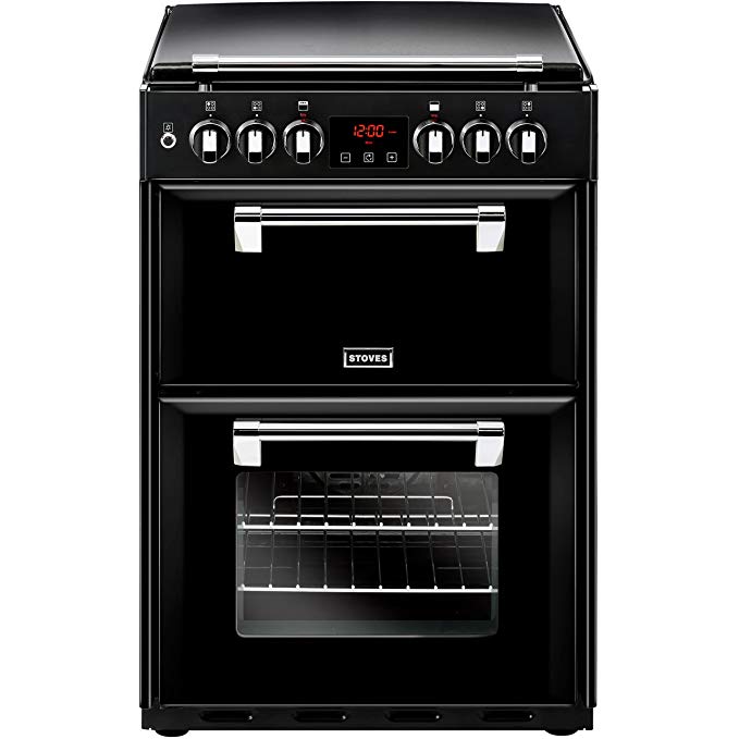 Stoves Richmond600DF Freestanding A/A Rated Dual Fuel Cooker -Black