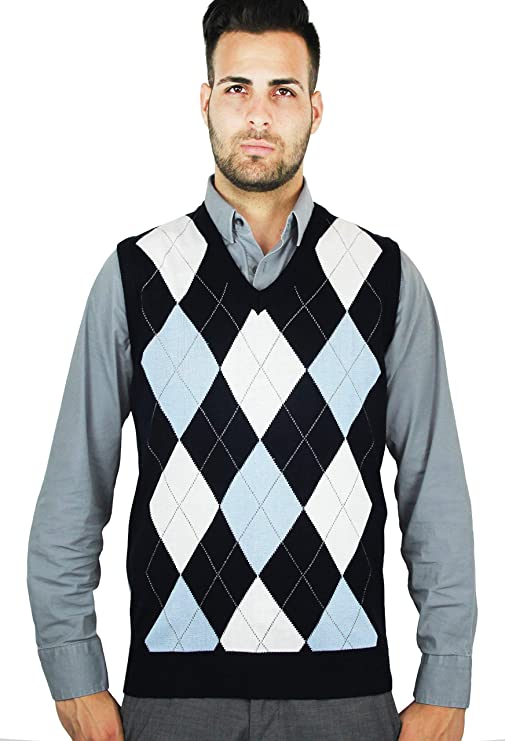 Blue Ocean Argyle Classic Sweater Vest