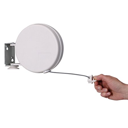 Household Essentials R-400 Single Line Retractable Clothesline | 40 Feet for Hanging Laundry