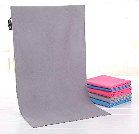 Fekey&JF Microfiber Towel, Perfect Sports & Travel & Beach Towel. Fast Drying, Suitable for Camping, Gym, Beach, Yoga, Swimming, Backpacking.