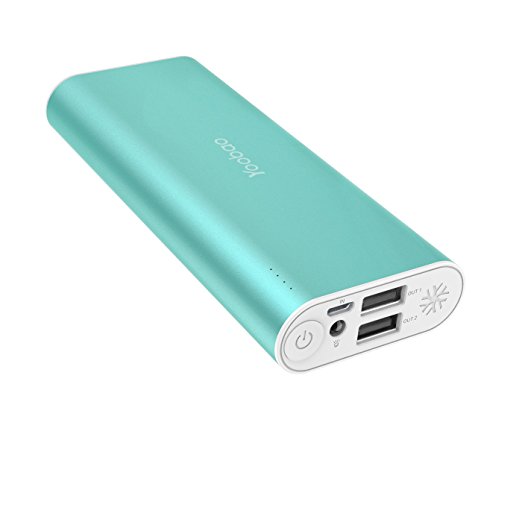 Yoobao SP2 10000mAh Dual USB Power Bank Portable Charger External Battery Pack Powerbank Backup for iPhone iPad Tablet Samsung Galaxy LG Nexus OnePlus HTC Nokia Android Smart Phones and More - Green