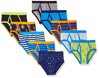 Amazon Brand - Spotted Zebra Boy's Toddler & Kids 10-Pack Brief Underwear