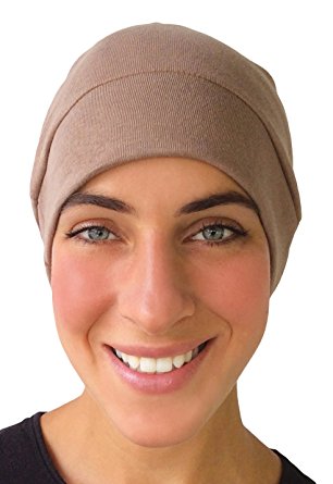 Soft Jersey Blend Sleep Chemo Cap Comfortable Fit Hat Liner, Many Colors & Sizes Available