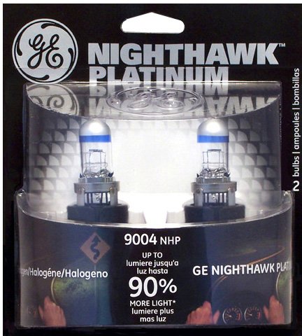 GE NIGHTHAWK PLATINUM 9004 Halogen Replacement Bulb, (Pack of 2)