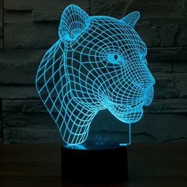 3D Cougar Lighting by Playtime 123 is a Great Nightlight with a Soft Glow for Kids. These Lights Make Beautiful Gifts for Mom and Amazing Desk Lamps for Dad. Start enjoying your own 3d Light Today!