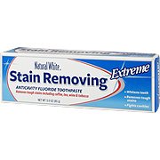 Extreme Stain Removing Toothpaste - Removes Tough Stains, 3 oz,(Natural White)