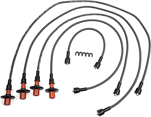 uxcell Car Spark Plug Wires Set of 5 Ignition Cable Wire for Volkswagen 1946-1979 09001