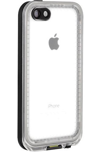 LifeProof FRE iPhone 5c Waterproof Case - Retail Packaging - BLACK/CLEAR