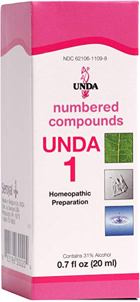 UNDA - UNDA 1 Numbered Compounds - Homeopathic Preparation - 0.7 fl oz (20 ml)