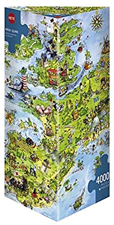 Heye United Dragons of Europe, 4000 Piece Puzzle