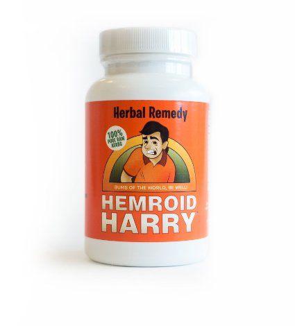 Hemroid Harry's Herbal Remedy, 15 Day (120 Count) - Natural Hemorrhoid Treatment, Itch Pain Relief, Pills, Medicine, Medication, Care