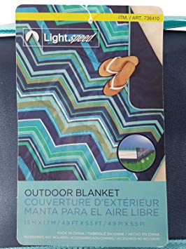 LightSpeed Outdoor Blanket Blue