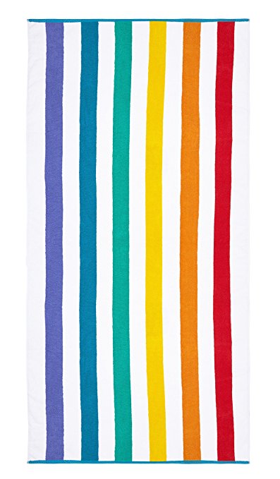Plush Rainbow Beach Towel by Laguna Beach Towel Co.