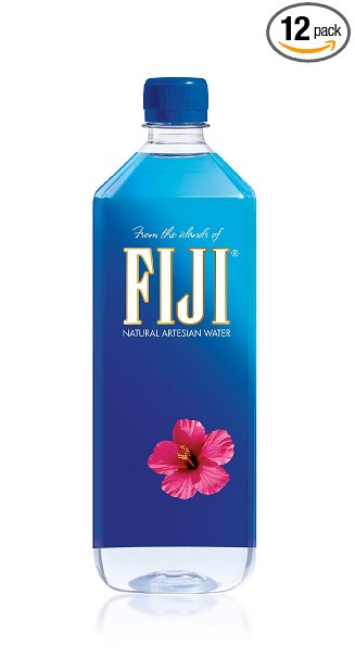 FIJI Natural Artesian Water, 33-Ounce Bottles (Pack of 12)