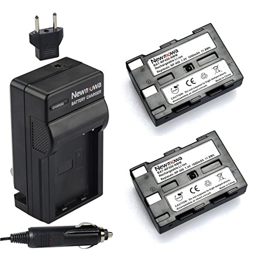 Newmowa NP-400 Battery (2-Pack) and Charger kit for Konica Minolta DiMAGE A1, DiMAGE A2, Dynax 5D, Dynax 7D, Maxxum 5D, Maxxum 7D