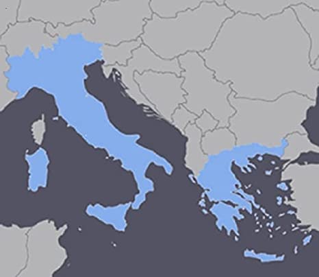GGM Enterprises LLC Italy and Greece GPS Map 2022 for Garmin Devices