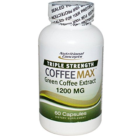 Triple Strength Green CoffeeMax Extract 1200 mg Capsules, 60 Ea