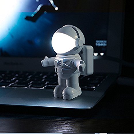 Vktech Creative Astronaut LED USB Light Adjustable Tube for Laptop PC Notebook