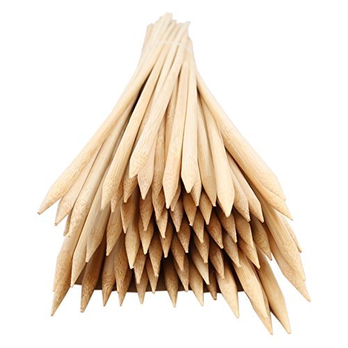 100 Pack - 30 inch - Wooden Marshmallow Roasting Sticks - Bamboo - All-natural - 100% Biodegradable