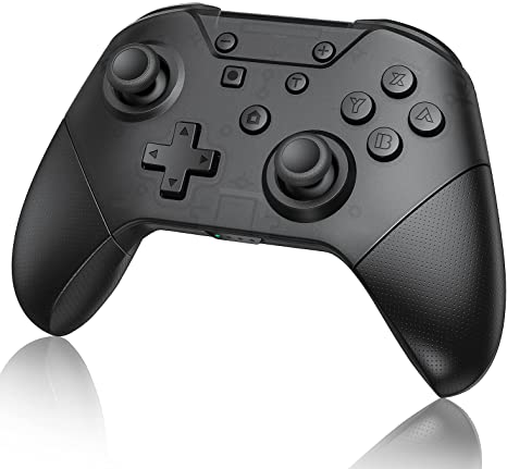 Wireless Pro Controller for Switch/Switch Lite, Geekper Remote Controller Gamepad with Wakeup, Screenshot, Turbo and Dual Vibration Functions, 6-Axis Gyro, Support Amibo, Black