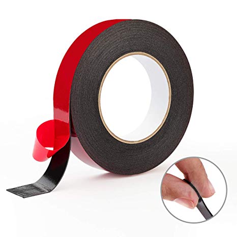 LE Papillion Double Sided Tape Removable Foam Mounting Tape with Weight Holding Capacity, Weather Strip Foam Tape Perfect for Even or Uneven Surfaces, 1-Inch x 10 Yards (25.5mm x 9.15m)