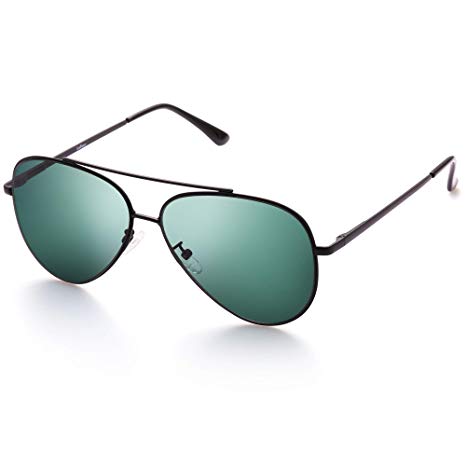 Aviator Sunglasses for Men, Classic Eyewear with Sun Glasses Case, UV400 Protection, Ultra Lightweight