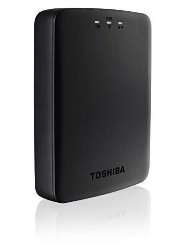 Toshiba Canvio AeroCast 1TB Wireless Portable Hard Drive USB 3.0 - Black - HDWW100EKWF1