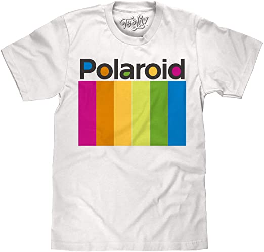Tee Luv Polaroid Shirt - Polaroid Camera Color Spectrum Logo T-Shirt