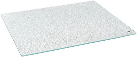 Farberware Glass Utility Cutting Board, 12" x 14", Clear