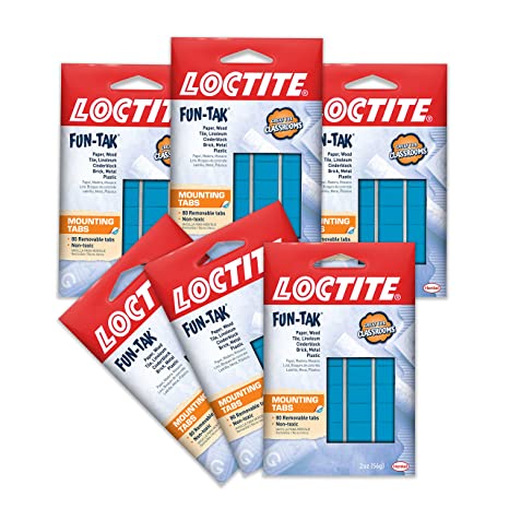 Loctite Home and Office 2-Ounce Fun-tak Mounting Putty Tabs (6-Pack)