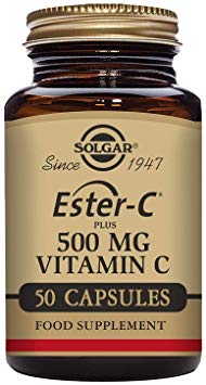 Solgar Ester-C Plus 500 mg Vitamin C Vegetable Capsules - Pack of 50