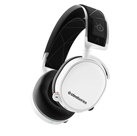 SteelSeries Arctis 7 (2019 Edition) Lossless Wireless Gaming Headset with DTS Headphone:X v2.0 Surround for PC and PlayStation 4 - White