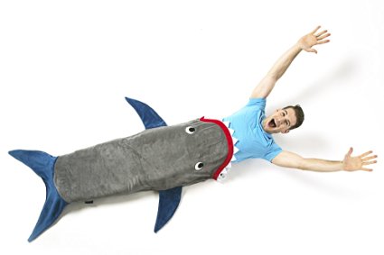 Blankie Tails Shark Blanket (Adult/Teen Size) (Gray & Deep Blue)