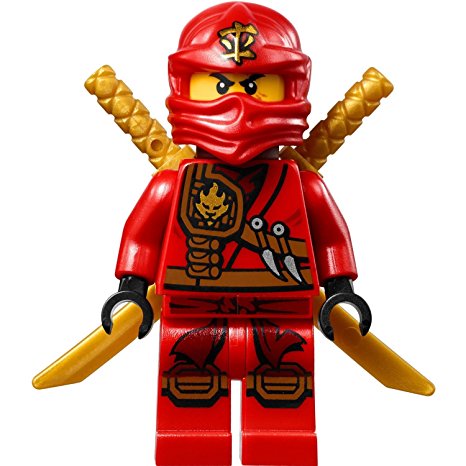 LEGO® Ninjago Minifigure - Kai Zukin Robe Jungle Red Ninja with Dual Gold Swords (70745)