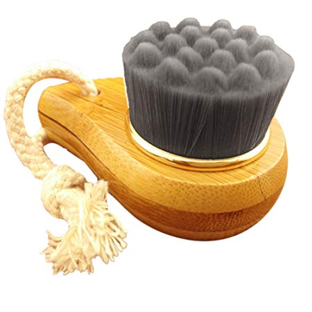 Hrph Bamboo Charcoal Soft Mild Fiber Facial Wash Brush Face Deep Cleansing Wash Pore Care Brush Head Black Head