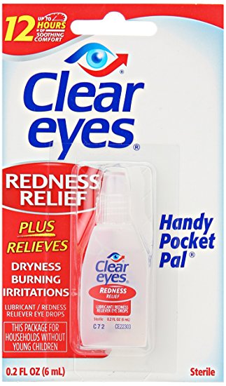 Clear Eyes Redness Relief Handy Pocket Pal, 0.2 Fluid Ounce