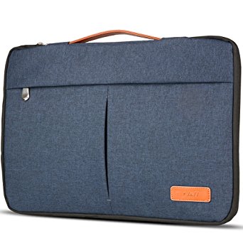 Stylish Laptop Sleeve Bag, J&D Premium Lightweight Portable Protective Sleeve Bag for New MacBook Pro 15’’, MacBook Pro 15'', Retina MacBook Pro 15'', and Others between 14'' and 15.6'' – Denim Blue