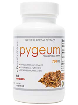 Pygeum | 700 mg Capsules | 4:1 Pygeum Bark Africanum Extract | 30 Day Supply