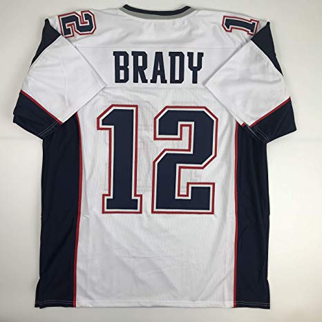 Unsigned Tom Brady New England White Custom Stitched Football Jersey Size XL New No Brands/Logos