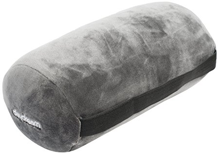 daydream Grey Neck Roll Pillow with Microbeads