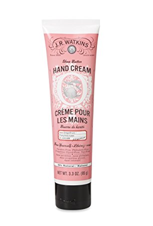 J.R. Watkins Hand Cream with Shea and Cocoa Butters, Grapefruit, 3.3 Ounce